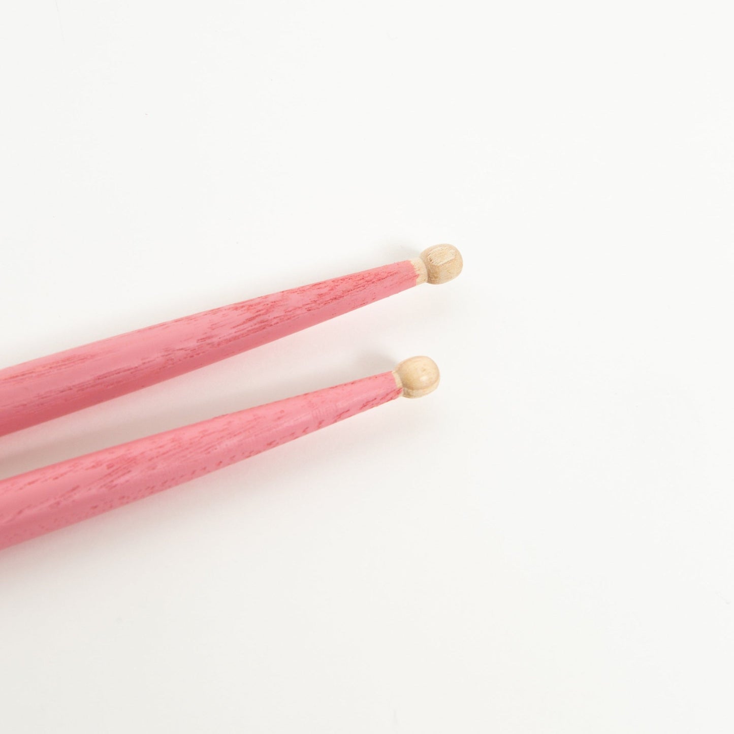 ET signature autographed pink vater drumsticks close up tips Elise Trouw